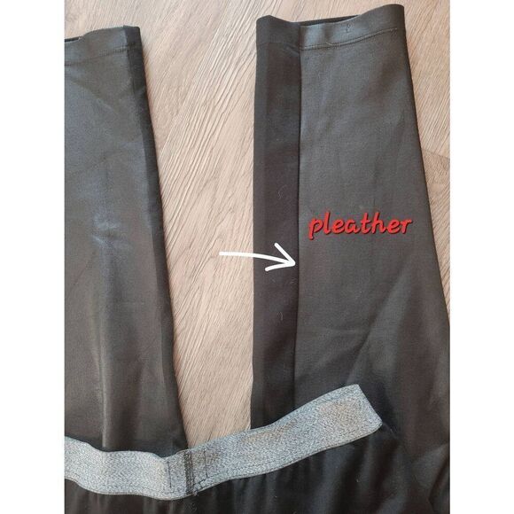 Chico's pleather front leggings. 0=small black Womens - Picture 9 of 12